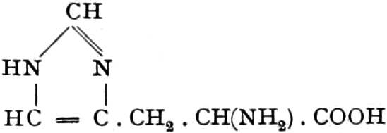 Formel des Histidins