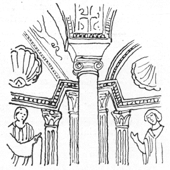 Bild 30. Aus S. Giovani in Fonte zu Ravenna, vollständige Darstellung.