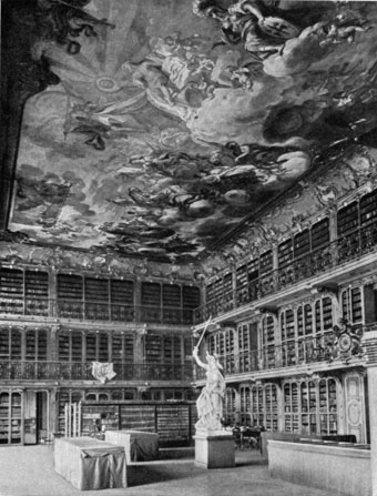 The library in the former residence of the Electors at Mannheim