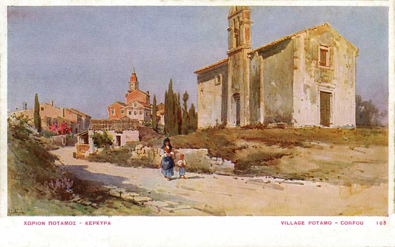 Angelos Giallinas, Village of Potamos in Corfu