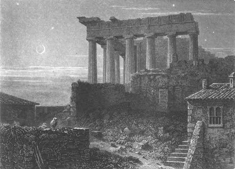 Temple of Minerva, Acropolis of Athens, William Miller