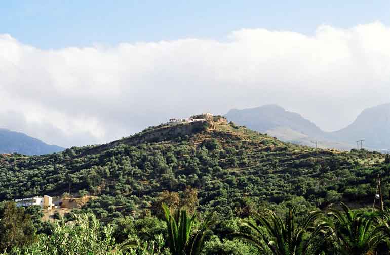 Ruinenberg in Plakias, Kreta