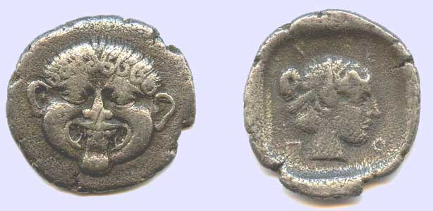 Medusa coin from Neapolis