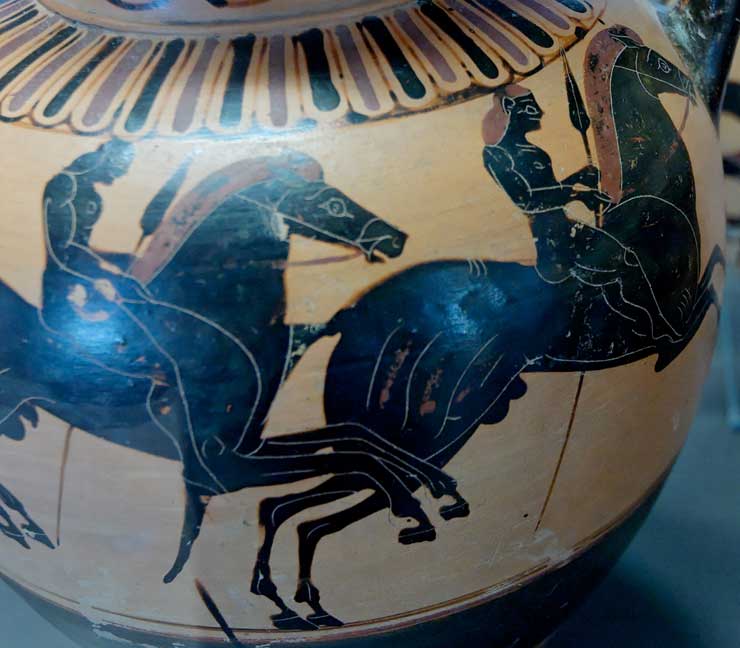 Riders, Amphora Louvre E812