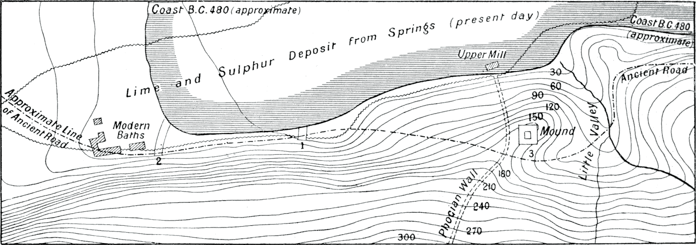 Topographical drawing.