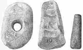 No. 118. A Piece of Granite, perhaps used, by means of a wooden Handle, as an upper Mill-stone (10 M.).