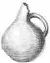 No. 166. Pretty Terra-cotta jug, with the neck bent back (7 M.).