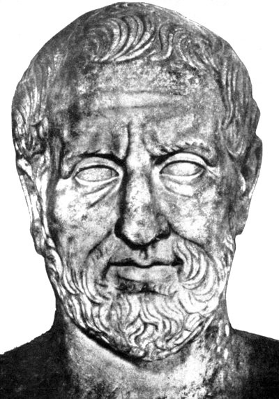 Fig. 8. THEOPHRASTUS From VILLA ALBANI Copy (second century A. D.?) of earlier work
