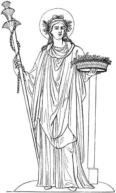 Demeter (muurschildering te Pompeji).