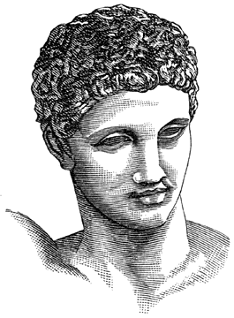 Hermeskop van Praxiteles (Olympia).