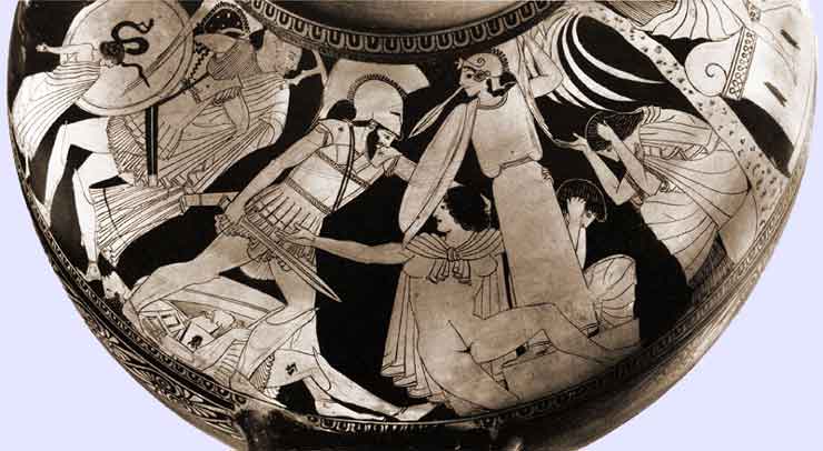 Ajax and Cassandra, Kleophrades, 2422