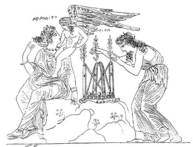Aphrodite, Eros und Peitho