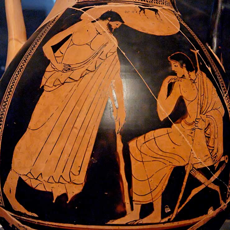 Odysseus and Achilles, Villa Giulia