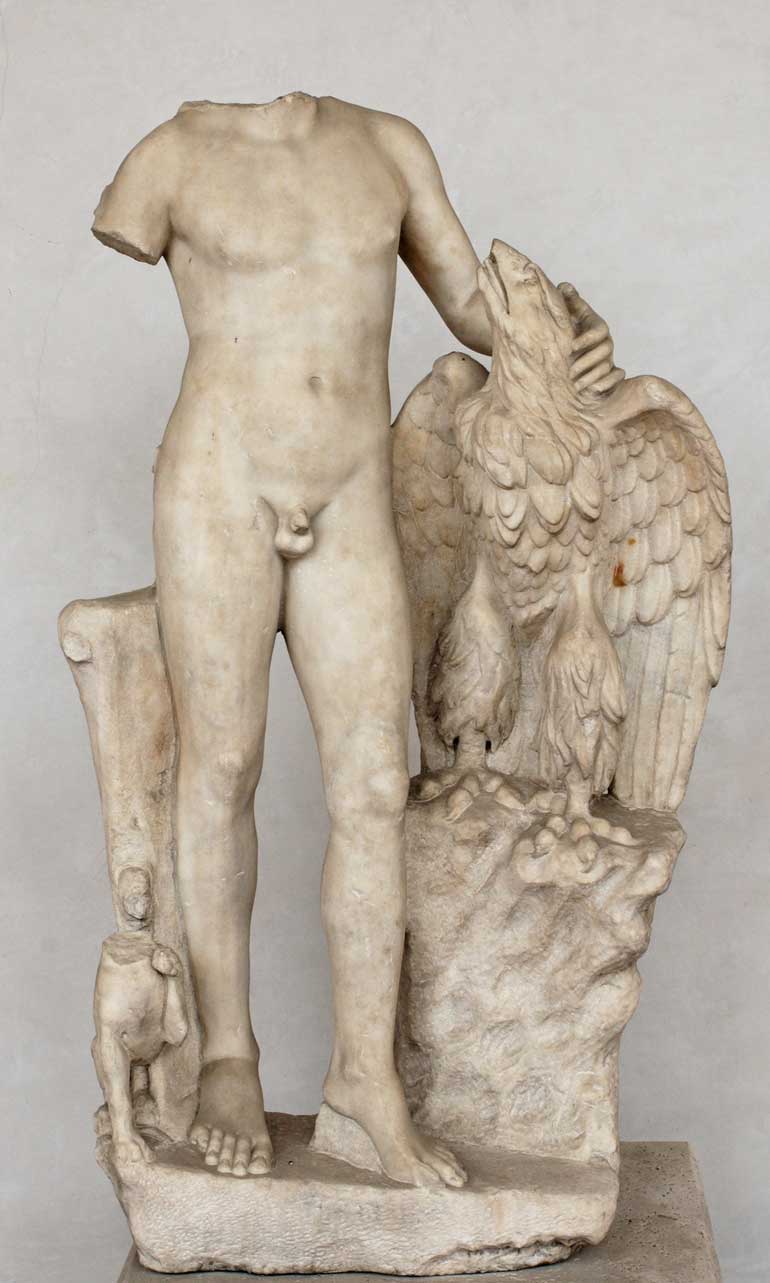 Ganymede with Zeus transformed into an eagle Prenestina Terme