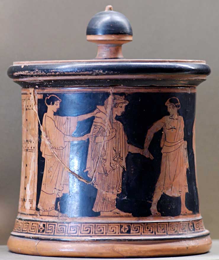 Pyxis, Peleus and Thetis, Louvre L55