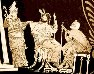 Rhadamanthys Minos and Aeacus in the underworld