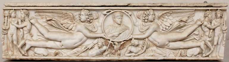 Achilles Chiron sarcophagus Terme
