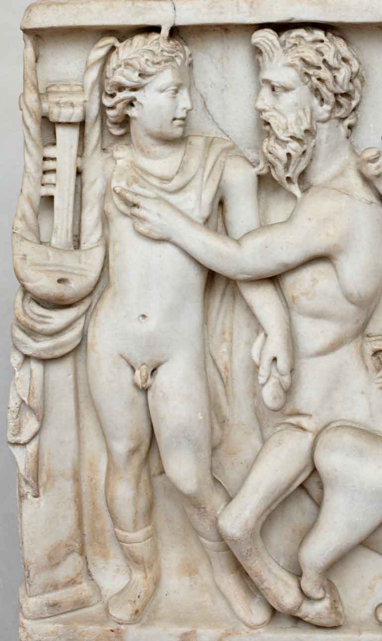 Achilles Chiron sarcophagus Terme