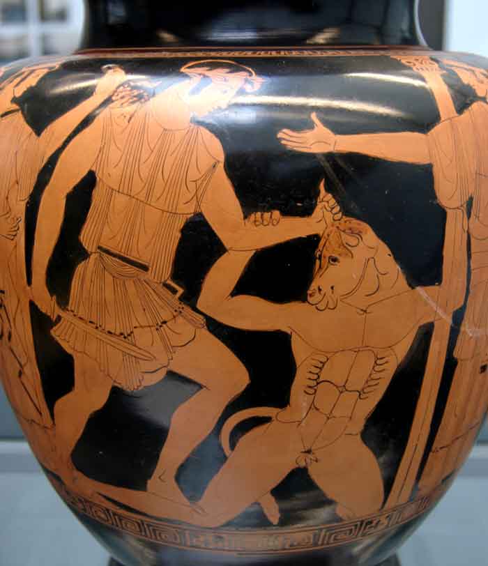 Theseus Minotauros Staatliche Antikensammlungen SL471