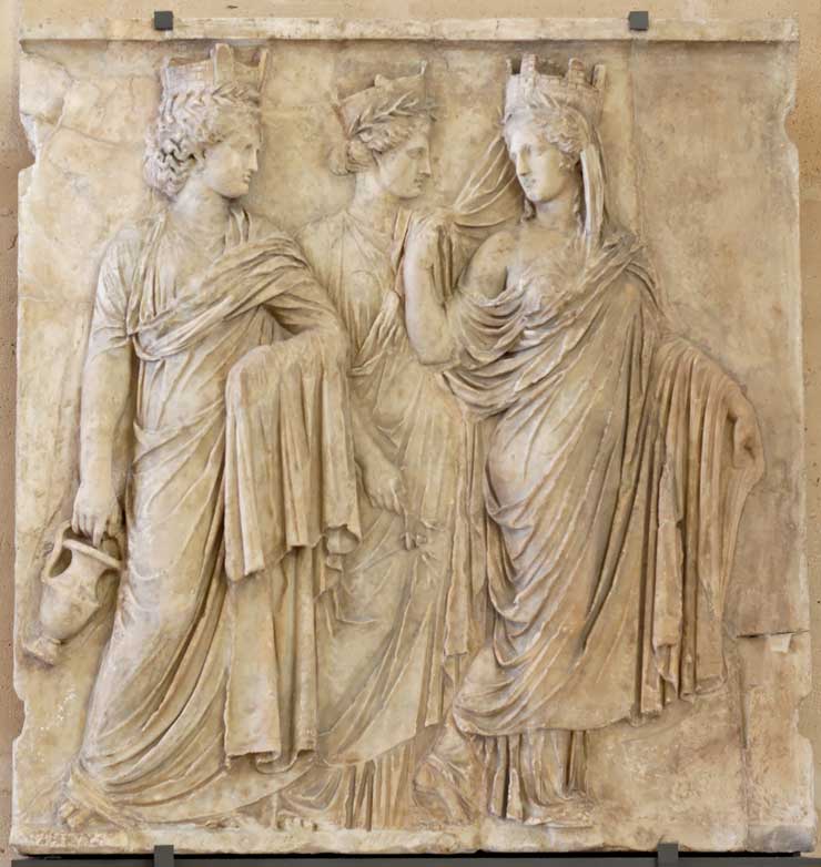 Three Tyches, Louvre Ma590