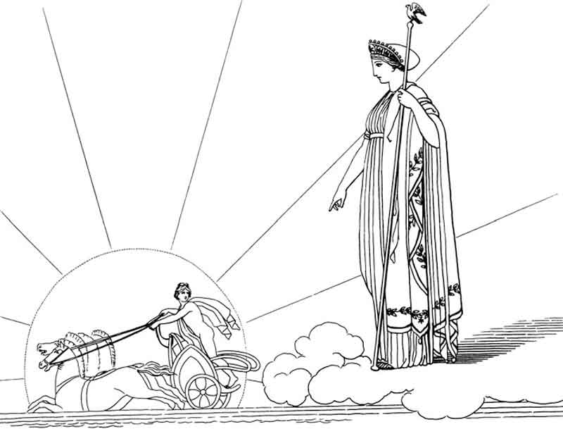 Hera orders Helios an early sunset 