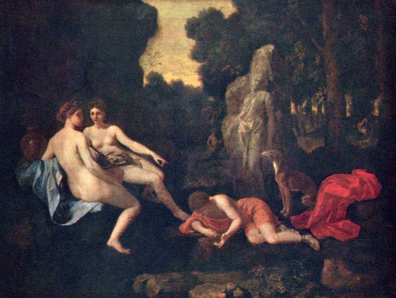 Narcissus and Echo, Nicolas Poussin