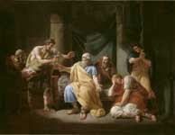 The death of Socrates, François Louis Joseph Watteau