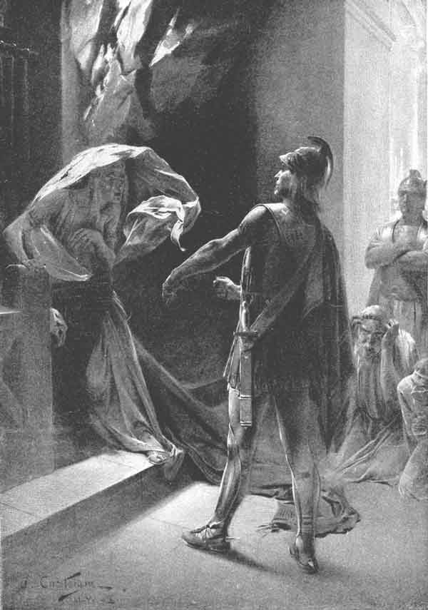 Alexander der Große befragt das Orakel von Delphi