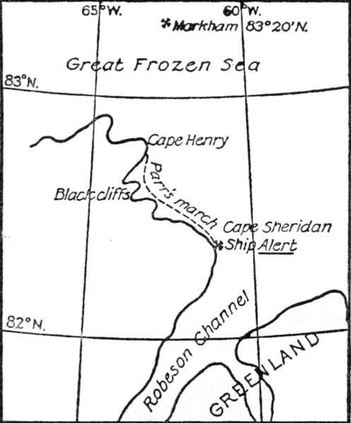 Parr's march: the Great Frozen Sea and Robeson Channel.