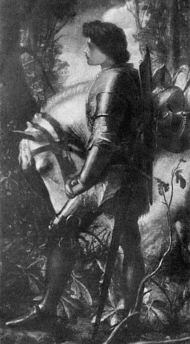 From the painting by George Frederick Watts. SIR GALAHAD'S QUEST OF THE HOLY GRAIL.