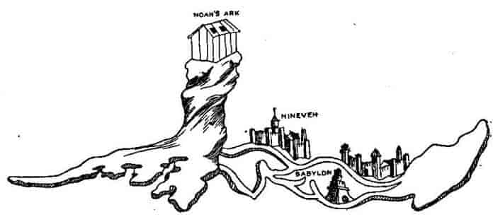 THE ARK ON ARARAT AND THE CITIES OF NINEVEH AND BABYLON