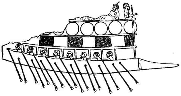 A PHOENICIAN SHIP, ABOUT 700 B.C.