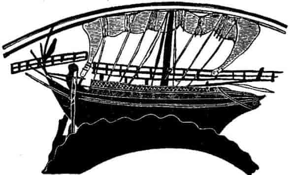A MERCHANT-SHIP OF ATHENS, ABOUT 500 B.C.
