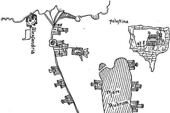 ALEXANDRIA IN PIZZIGANI'S MAP, FOURTEENTH CENTURY