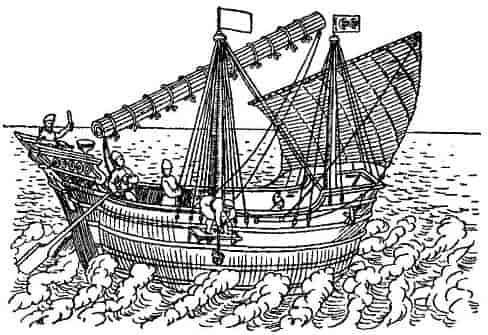 A SHIP OF JAVA AND THE CHINA SEAS IN THE SIXTEENTH CENTURY