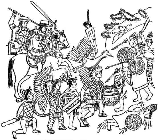 THE BATTLES OF THE SPANIARDS IN MEXICO