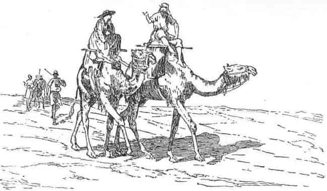 BAKER AND HIS WIFE CROSSING THE NUBIAN DESERT
