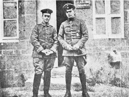 Bölcke and His Brother Max in France (August, 1916)