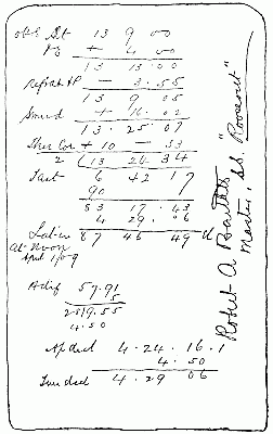IV. FACSIMILE, SLIGHTLY REDUCED IN SIZE, OF BARTLETT'S OBSERVATIONS OF APRIL 1, 1909