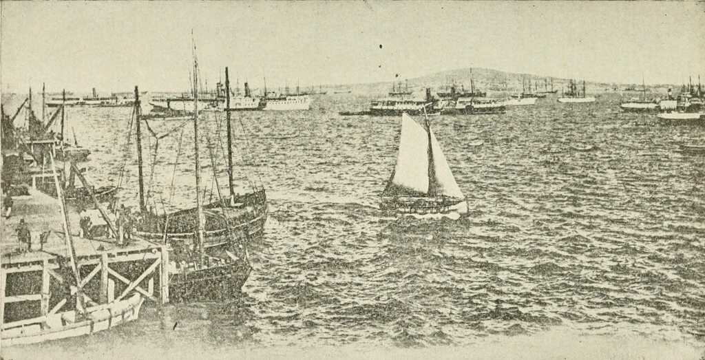 HARBOUR AT MONTEVIDEO.