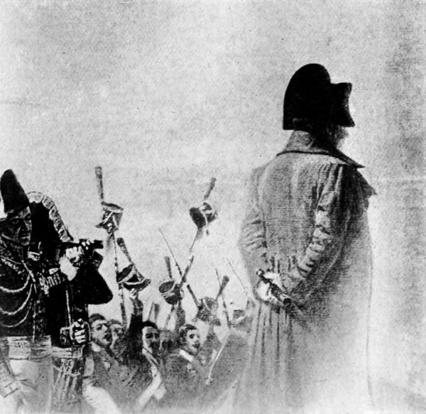 Napoleon looking towards Moscow