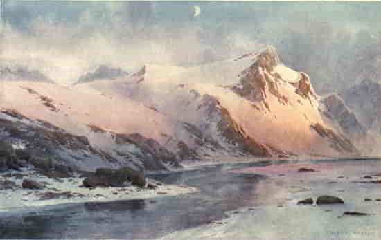 A MOUNTAIN GLEN, BEFORE THE MELTING OF THE SNOWS