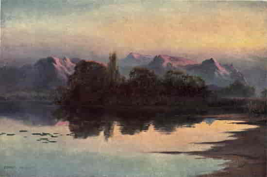 SUNSET ON THE WULAR LAKE