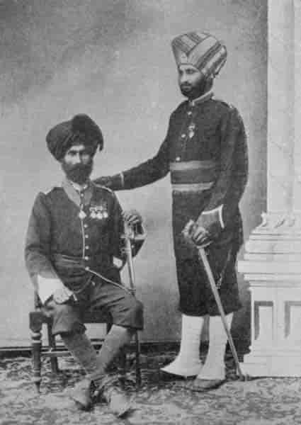 Fig. 31. Jat Sikh Officers (father and son).
