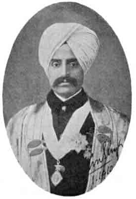 Fig. 124. Rája Sir Bhure Singh, K.C.S.I., C.I.E.
