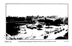 View of Tramway Company's Esplanade Junction, before shelter was built. 