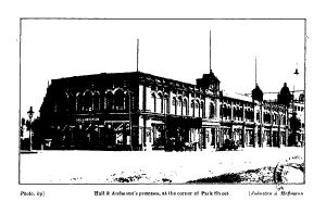 Hall & Anderson's premises, at the corner of Park Street 