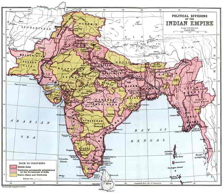 Political Divisions of the Indian Empire