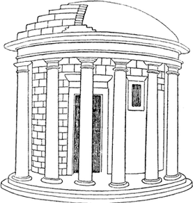 Round Temple of Hercules in the Forum Boarium.