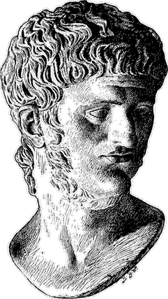 Head of Nero, in the Capitoline Museum.